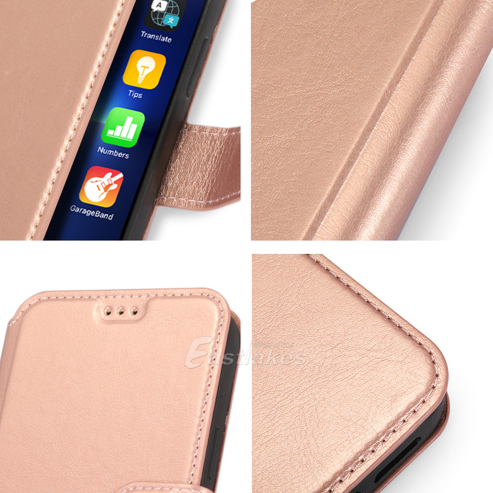 Leather Flip Wallet Case Case For Apple iPhone13 12 Mini Pro Max - Eastlakes Electronics